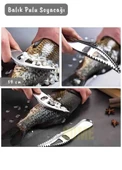 Balık Pulu Soyacağı Şişe Açacağı Balık Soyucu Paslanmaz Çelik Balık Soyucu 19 cm - 3