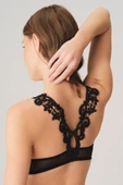 MAN4637 Kadın Balenli Destekli Dolgulu Sırt Detaylı Dantelli Sütyen ve String Takım (4637) - 3