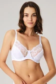 MAN3698 Kadın Balenli Desteksiz Dolgusuz Toparlayıcı Dantelli Küçültücü Sütyen (3698) thumbnail 1