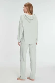MAN11333 Anıl 11333 Kadın Pamuklu Homesuit Kapüşonlu Fermuarlı Ev Giyim Pijama Takımı - 2