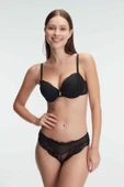 MAN4825 Kadın Balenli Destekli Dolgulu Taşlı Dantelli Sütyen ve Slip Takım (4825) - 2