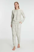 MAN11294 Anıl 11294 Kadın Pamuklu Uzun Kol Kışlık Pijama Takımı - 1