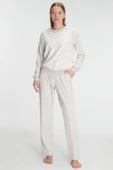 MAN11241 Anıl 11241 Kadın Uzun Kollu Sweatshirt Pantolon Takım Pijama Takımı - 1