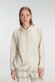 MAN11210 Anıl 11210 Kadın Fermuarlı Uzun Kol Sweatshirt Pantolon Takım Viskon ve Pamuklu Pijama Takımı - 4