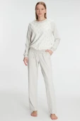 MAN11241 Anıl 11241 Kadın Uzun Kollu Sweatshirt Pantolon Takım Pijama Takımı - 1