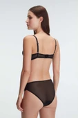 MAN4825 Kadın Balenli Destekli Dolgulu Taşlı Dantelli Sütyen ve Slip Takım (4825) - 4