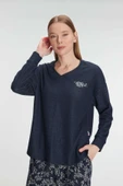 MAN11325 Anıl 11325 Kadın Uzun Kol Sweatshirt Pantolon Pijama Takımı - 3