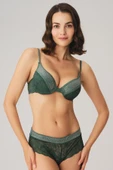 MAN4815 Kadın Balenli Destekli Dolgulu Taşlı Dantelli Sütyen ve String Takım (4815) thumbnail 1