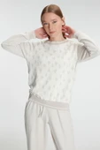 MAN11241 Anıl 11241 Kadın Uzun Kollu Sweatshirt Pantolon Takım Pijama Takımı - 2
