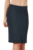 MAN0624 Kadın Mikropolyamid Esnek Kumaşlı Diz Altı Uzun Etek Altı Jüpon (0624) - 1