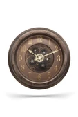 Efe Mark Premium Serisi Antik Eskitme Kadranlı Döner Çarklı Ev ve Ofis Duvar Saati Kabartma Latin Rakamlı 40 CM Bronz thumbnail 1