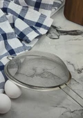 Paslanmaz Mutfak Süzgeç - Sebze Makarna Süzgeci - 18 CM - 3