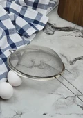 Paslanmaz Mutfak Süzgeç - Sebze Makarna Süzgeci - 18 CM - 2