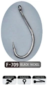 Sasame F-709 BL Nickel Seigo Ringed İğne 3/0 5'li Paket Delikli İğne - Sazan İğnesi - 2