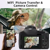 ORDRO 4K 64MP Vlog Kamerası, 12X Optik Zoom - Fotoğrafçılık Otomatik Odakla - 3