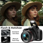 ORDRO 4K 64MP Vlog Kamerası, 12X Optik Zoom - Fotoğrafçılık Otomatik Odakla - 4