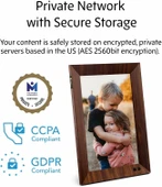 Nixplay 10.1 Inc WiFi Özellikli Akıllı Dijital Resim Çerçevesi (W10F) - Ahşap Efekti - 2