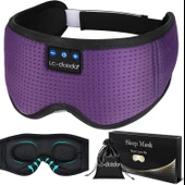 LC-dolida 3D Uyku Maskesi - Bluetooth Kablosuz Müzik - Zarif Mor - 1