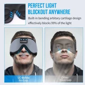 LC-dolida 3D Uyku Maskesi - Bluetooth Kablosuz Müzik - Gri - 4
