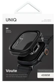Apple Watch Ultra 49mm Kılıf Kasa Koruyucu Temperli Ekran Koruyucu 2 in 1 Camlı Kasa  BLACK - 4