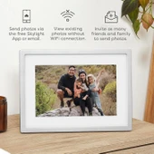 Skylight 10 Inc Dijital Resim Çerçevesi - Dokunmatik - Telefon Kontrollü, Gümüş - 4