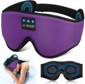 LC-dolida 3D Uyku Maskesi - Bluetooth Kablosuz Müzik - Menekşe - 1