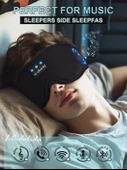 LC-dolida 3D Uyku Maskesi - Bluetooth Kablosuz Müzik - Siyah - 4