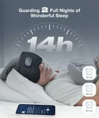 TOPOINT Uyku Kulaklıkları Bluetooth 3D Uyku Maskesi - Siyah - 4