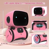 KaeKid Dokunmatik Sensörlü İnteraktif Akıllı Robotik - Pembe - 2