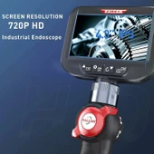 Ralcam 4.3 Inc LCD Ekran, 6.2mm Eklemli Borescope Muayene Kamerası - 2m - 2