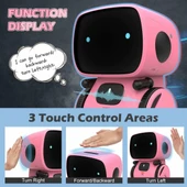 KaeKid Dokunmatik Sensörlü İnteraktif Akıllı Robotik - Pembe - 4