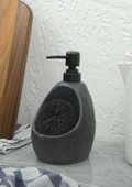 Taş Desenli Sıvı Sabunluk - Sünger Hazneli Mutfak Sabunluğu - 700 ML - Prizma Desen - 7