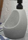 Taş Desenli Sıvı Sabunluk - Sünger Hazneli Mutfak Sabunluğu - 700 ML -  Çizgi Desen - 2