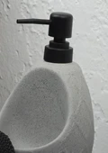 Taş Desenli Sıvı Sabunluk - Sünger Hazneli Mutfak Sabunluğu - 700 ML - Prizma Desen - 3