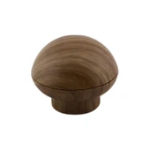 Mobilya Mutfak Dolap Dolabı Çekmece Kulpu Kulbu Plastik Kahverengi Tek Vidalı Düğme Kulp Ceviz thumbnail 4