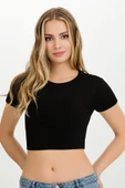 Kadın Likralı Kollu Crop - 7