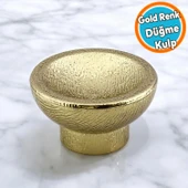Mobilya Mutfak Dolap Dolabı Çekmece Kulpu Kulbu Plastik Altın Tek Vida Altın Kulp Düğme Gold thumbnail 1