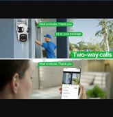 QASUL IP Kamera 6K HD Üç Ekranlı Harici WiFi Kamera Dış Mekan 4K Çift Lens Otomatik Takip - 9