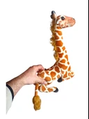 Sıcak Bir Kucaklamaya Hazır: 35 cm'lik Sevimli Oturan Peluş Zürafa! - 4