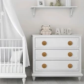 Mobilya Dolabı Dolap Kulpu Kulbu Kulpları Çekmece Mutfak Kulp Düğme Tek Vidalı Ahşap Desenli thumbnail 2