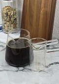 Aşiret Boy Cam Cezve - 11 Kişilik Türk Kahvesi Cezvesi - Borosilikat Cam, 1 Litre - 4