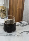 Aşiret Boy Cam Cezve - 11 Kişilik Türk Kahvesi Cezvesi - Borosilikat Cam, 1 Litre - 1