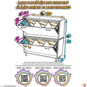 Modilayn İLKİM Modern Çamaşır Ünitesi, 100x138x32,5 cm Gizli 6 Göz  Akıllı Sepetli Dolap thumbnail 4