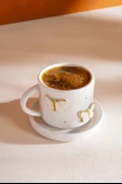 Gold Kelebek Amore El Yapımı Seramik Double Kahve Fincanı Mug Kupa - 4