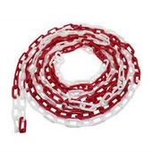 8 mm Plastik Zincir Kırmızı Beyaz 100 metre - 1