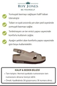 Roy Jones Kadın Ortopedik Şık Konfor Modeli Anatomik Rahat Taban Kısa Topuklu Günlük Sandalet Terlik - 4
