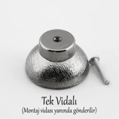 Mobilya Mutfak Dolap Dolabı Çekmece Kulpu Kulbu Plastik Altın Tek Vida Gümüş Düğme Kulp Krom 10 Adet thumbnail 5