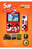 QÜMÜŞ SUP Taşınabilir Mini Atari Oyun Konsolu - 400 Retro Oyun, Eğlence Yanınızda - 1