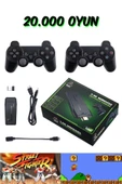 Kensa Atari 2000 Oyun 2.4g Kablosuz Çift Kol Retro Oyunlar 4k Game Stick - 1