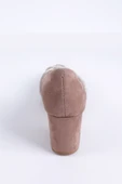 KALIN TOPUK ÇAPRAZ TAŞLI STİLETTO SÜET VİZON - 3